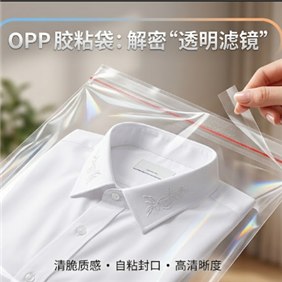 塑料界的“透明滤镜”：解密那种会“唱歌”的 OPP 胶粘袋