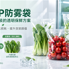 蔬菜上架半天就起雾烂叶？揭秘生鲜电商的“不老神药”：BOPP防雾袋（Anti-Fog Bag）的呼吸黑科技！