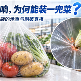 超市连卷袋薄得发响，为什么能装下一兜菜，却怕一截菜梗？