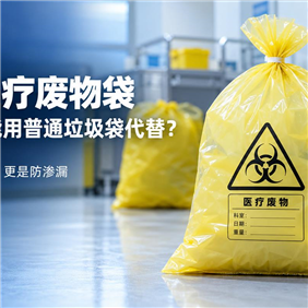 黄色医疗废物袋为什么不能用普通垃圾袋代替？真正关键的不是颜色，而是防渗漏
