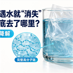 水溶袋遇水就“消失”，塑料到底去了哪里？
