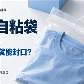 PE自粘袋：撕掉一条薄膜，为什么按一下就能封口？